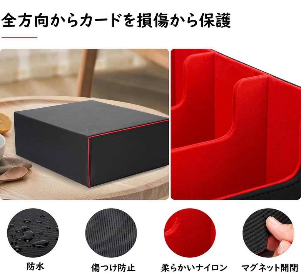 Чехол для карточек Чехол для хранения карт Чехол для карточек Разделительная доска для хранения карточек с фиксатором карт с Pokeka MTG и различными картами 1800+