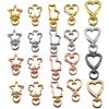 5pcs Star Heart Cat Flower Ring Carabiner Keychain Openable Metal Sping Clasps Bag Pet Dog Buckles Connector DIY Jewelry Making