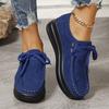 Fashion Women's Chunky Sole Casual High-Top Shoes Plus Size Comfortable Flat Lace-Up Anti-Slip Ankle Boots Ladies Sneakers 2025 New