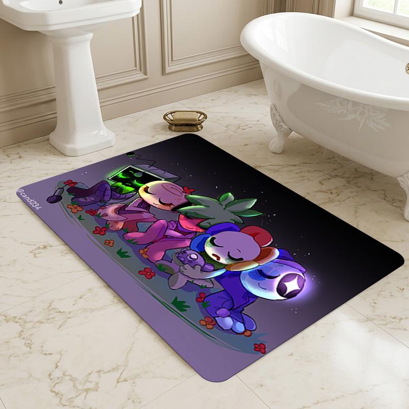 Nighttime Friends Living Room Nonslip Area Rug Soft Carpet For Bedroom Game Playroom Sofa Office Home Decor Doormat Christmas Gift C9291561