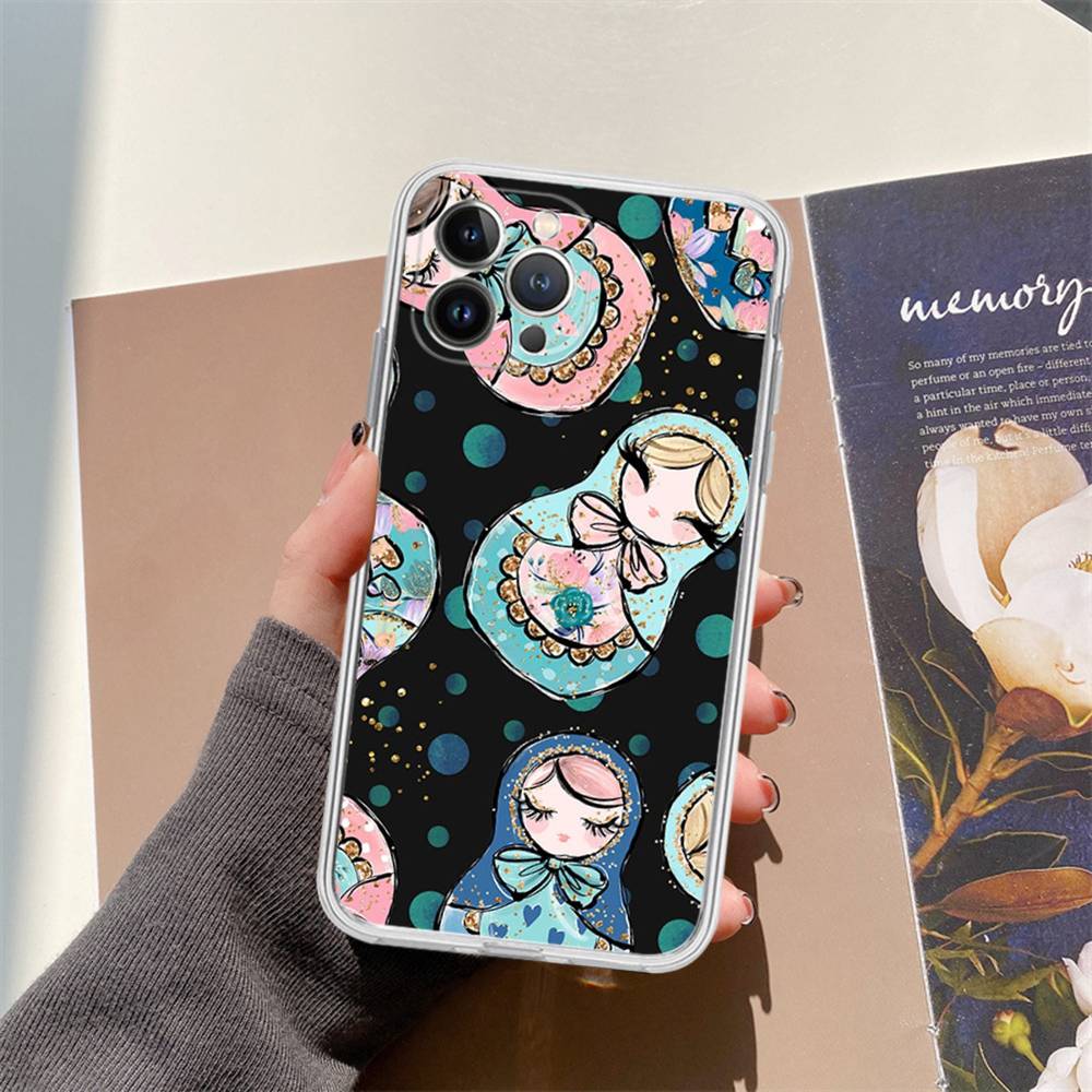 Russian Dolls Matryoshka Cute Case For Iphone 17 16 15 Pro Max 11 12 13 14 Pro Plus Phone Cover