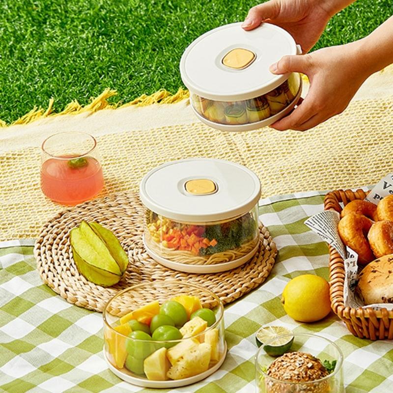 Heat Resistant Glass Meal Preparation Container With Lid Ideal For Students Professionals Stackable Lunch Box