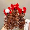 Chinese Style Hair Clip Bow Hairclip Baby Wig Hairpin New Year Headdress Child Hair Accessories