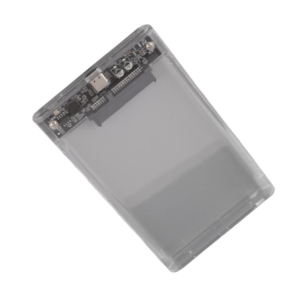 Прозрачный 2,5-дюймовый бокс-кейс для SATA HDD SDD, Type-C, мобильный жесткий диск, внешнее устройство, UASP (Нет
