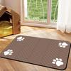 Pet Feeder Placemat Floor Rug with Waterproof Rubber Backing Anti Slip Quick-Drying Pad for Dogs Cats Food And Water Bowl Prevent Messes