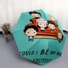 Friends It's Your Birthday Automatic Opening and Closing Folding - A Good Choice for Gifts, Fashionable and Convenient Cartoon Umbrella With