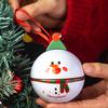 Christmas Tree Decoration Set Round Tin Ball Ornament, Cute Santa Reindeer Penguin Metal Hanging Decoration, Durable Iron Balls Fillable Small