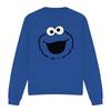 Sesame Street Unisex Adult Cookie Monster Face Sweatshirt