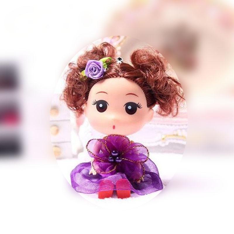 Cute Pearl Flower Puzzle Doll Toy Small Pendant Dress Doll Toy for Children's Valentine's Day Gift, Unisex 12cm