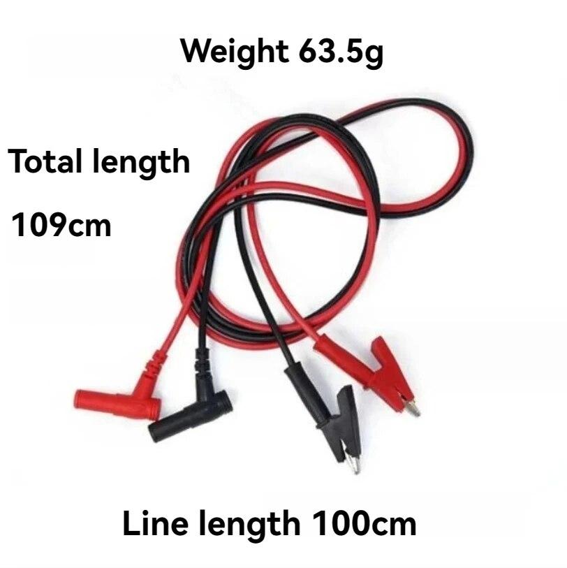 Набор из 2 шт. Многофункциональный кабель-ручка для мультиметра, зажим типа «крокодил», тестовый зажим, зажим для конденсатора, набор аксессуаров, мультиметр, ручка для мультиметра