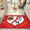 Rayo Vallecano Football Team Crest Area Rug, Colorful Shield Logo Floor Mat, Non Slip Carpet Home Decor