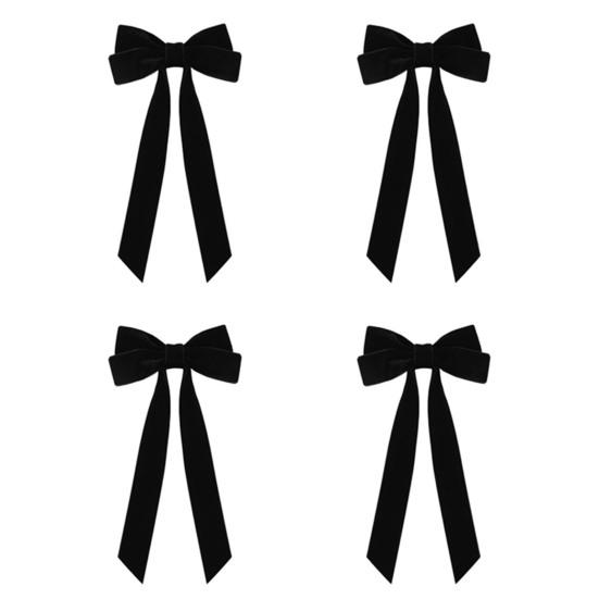 Yousheng 4 шт. рождественские бархатные банты из ленты подарки гирлянды окна двери стены лестницы банты украшения ручной работы украшения