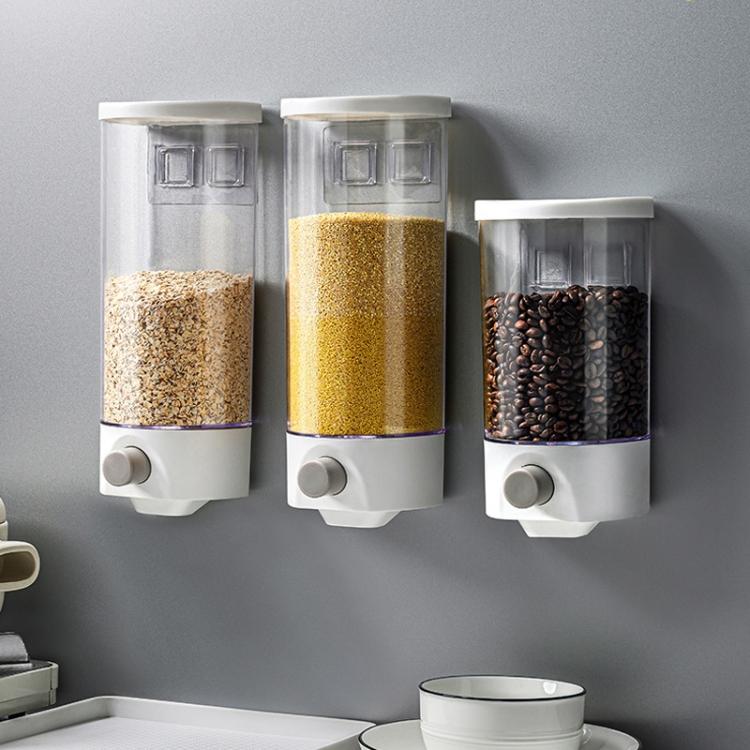 Wall-Mounted Miscellaneous Grain Storage Box Kitchen Large-Capacity Push-Type Sealed Tank