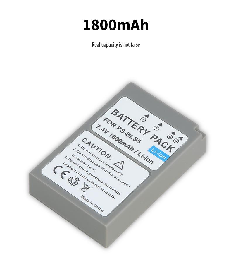 Аккумулятор для камеры BLS1, совместимый с Olympus EPL5, E-PL6, EPL7, EPM2, EP3/1, EM10.