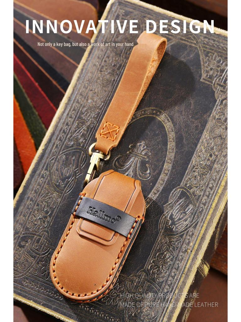 Чехол для дистанционного ключа из натуральной кожи для QJM M5 2022 года и AITO Jinkang Seres M7