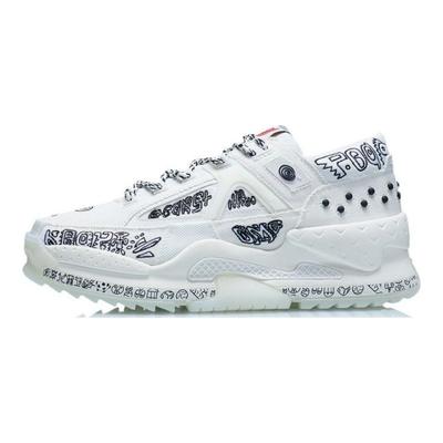 Li Ning CF Peace Trendy Outdoor Low-Top Sports Casual Shoes Men Sneakers Cloud-White AGLR167-5