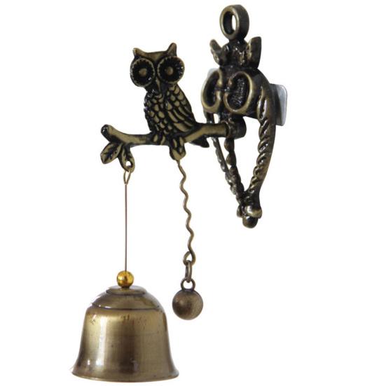 Vintage Horse Elephant Owl Shaped Bell Doorbell Halloween Hanging Door Decor