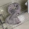 New Hollow Solid Color Knitted Scarf for Women Autumn and Winter Hollow Warm Scarf Versatile Retro Scarf
