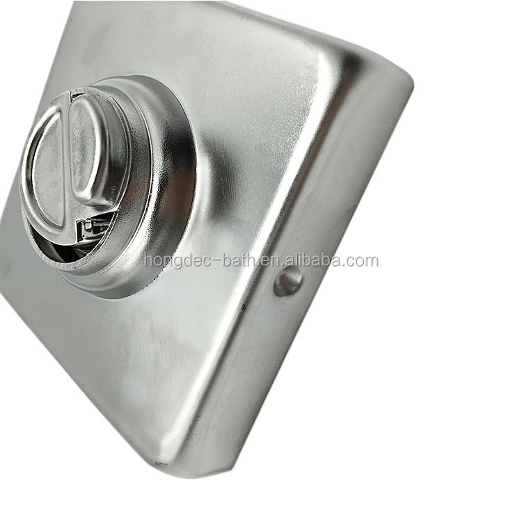 Stainless Steel Square Shower Drain Tile Insert Brush Nickel Floor Drain with Removable Cover, Invisible Non Slip Floor Drain