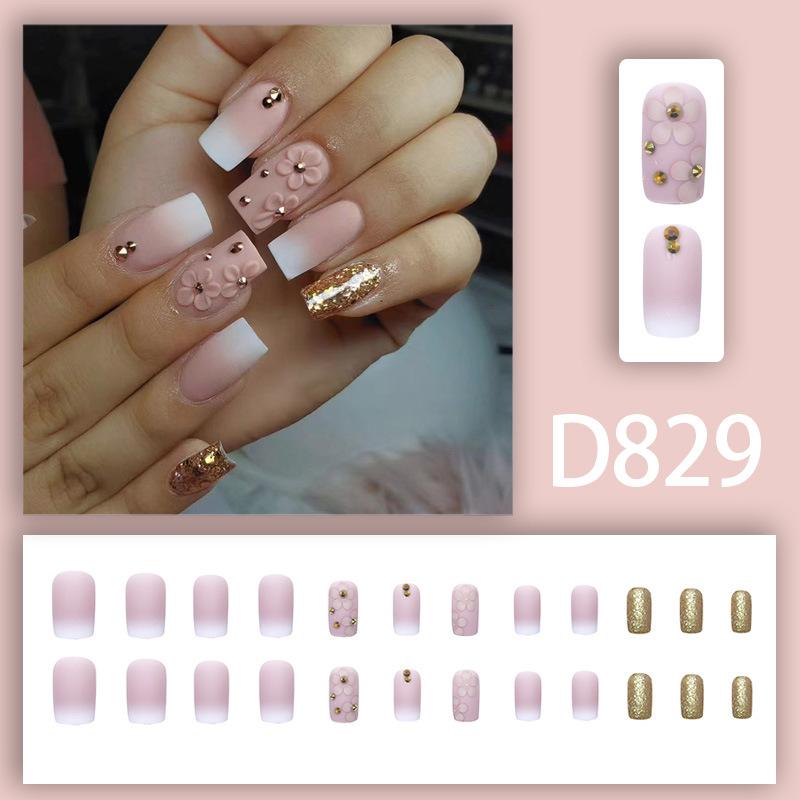 French Sweet Diamond Style Noble Lady, Cute Hot Girl, High-end Light Luxury Style Whitening And Wear-resistant Manicure