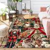1Pc Christmas Candy Canes Rug Office Carpet Indoor Outdoor Doormat Nonslip Soft And Comfortable Living Room Christmas Halloween Gift D91820