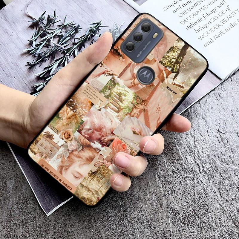 Эстетический чехол для телефона в стиле Ренессанс арт для Moto G84 G22 G32 G42 G52 G62 G53 G72 G60 G60S G100 G10 G20 G30 G13 G50 G 5G G Pure