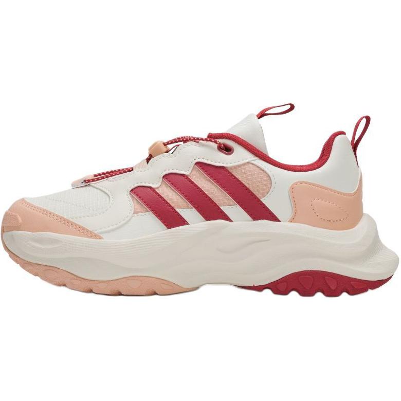 adidas Maxxwavy Удобные Модные Нескользящие Прочные Низкие Повседневные Кроссовки Детские кроссовки Бело-розовые JR3336