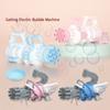 12 Holes New Kids Automatic Gatling Bubble Gun Summer Soap Water Bubble Machine 2-in-1 Electric Bubble Machine For Children Gift