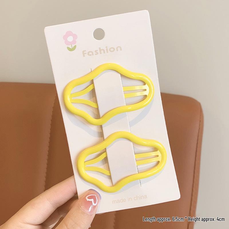 2025 High-End Цветная заколка для волос Cloud: Милая детская челка с заколкой и головной убор для девочек