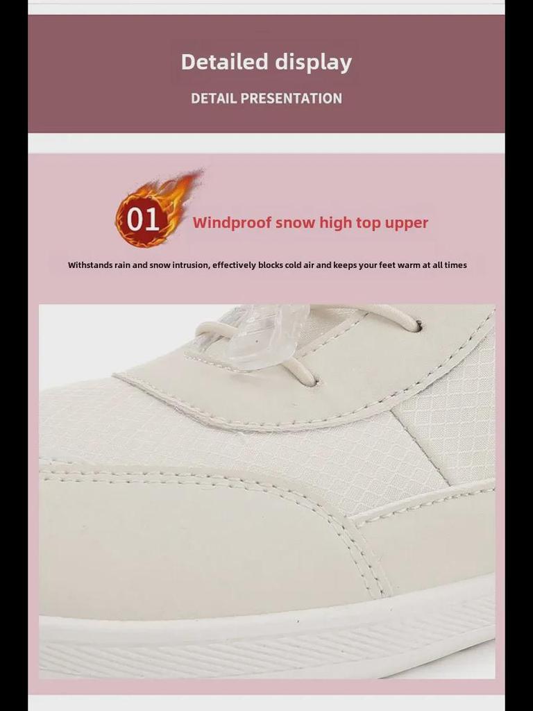 Women's 2024 Winter Wide-Toe High-Top Velvet-Lined Snow Boots - Trendy, Thickened and Warm for Outdoors