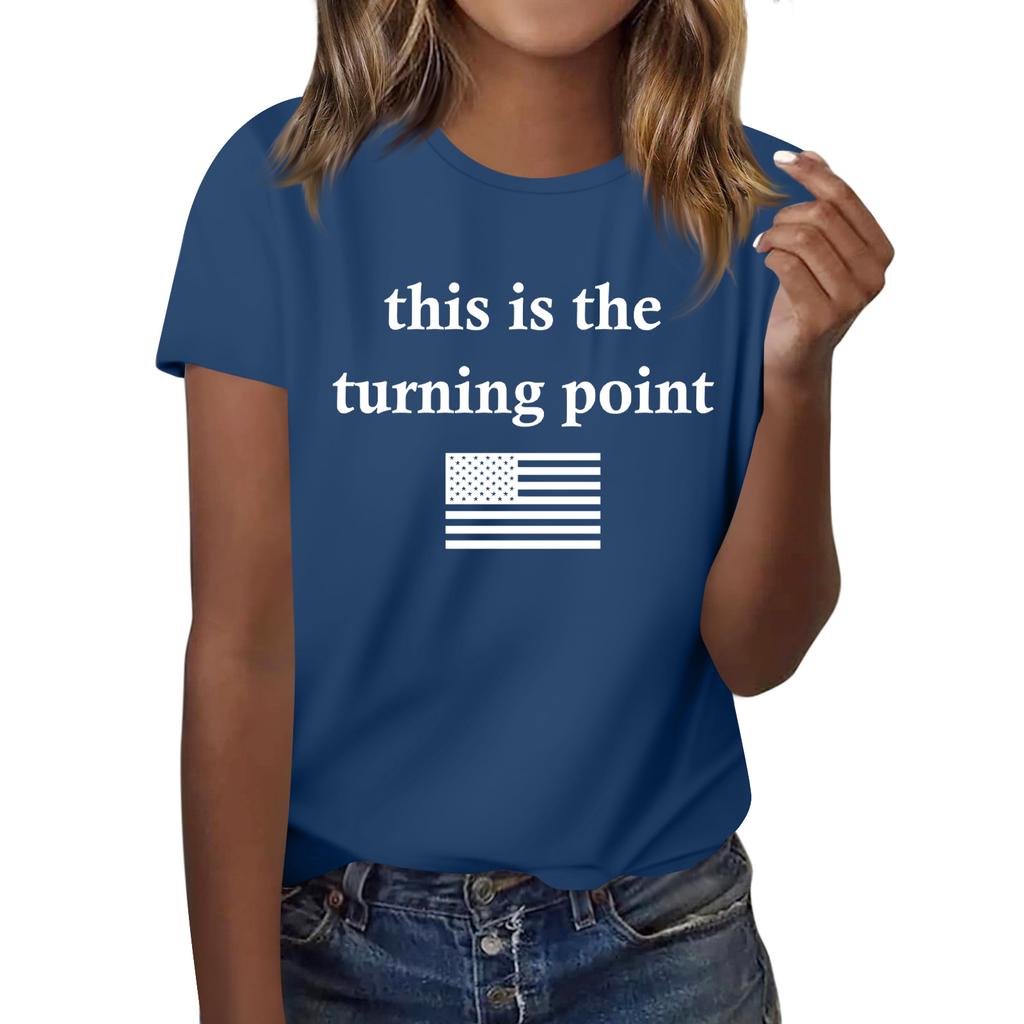 Fashionable Round Neck Short Sleeve Work Clothes Printed Tops For Mens Summer Tops