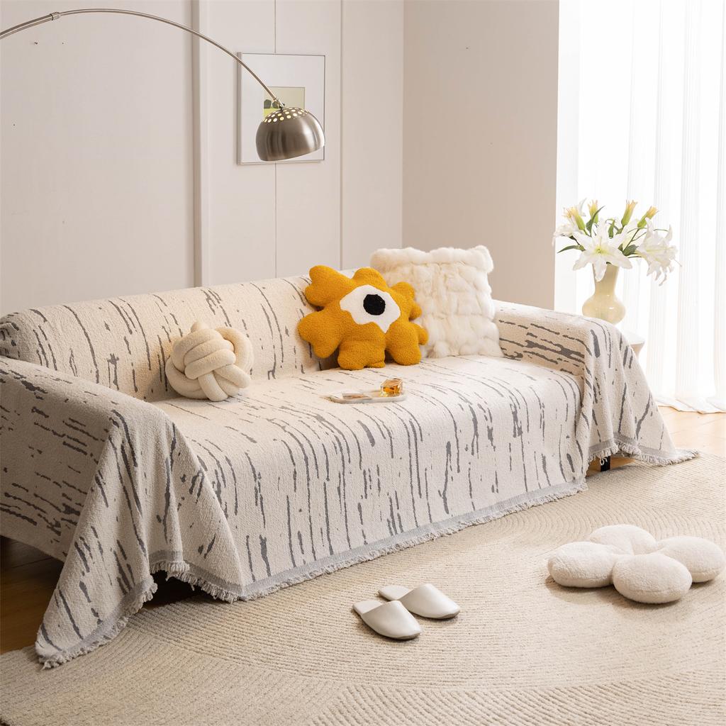 Плотное полотенце из микрофибры с кисточками, геометрический жаккард для гостиной, дивана, большое одеяло, полотенце для отдыха