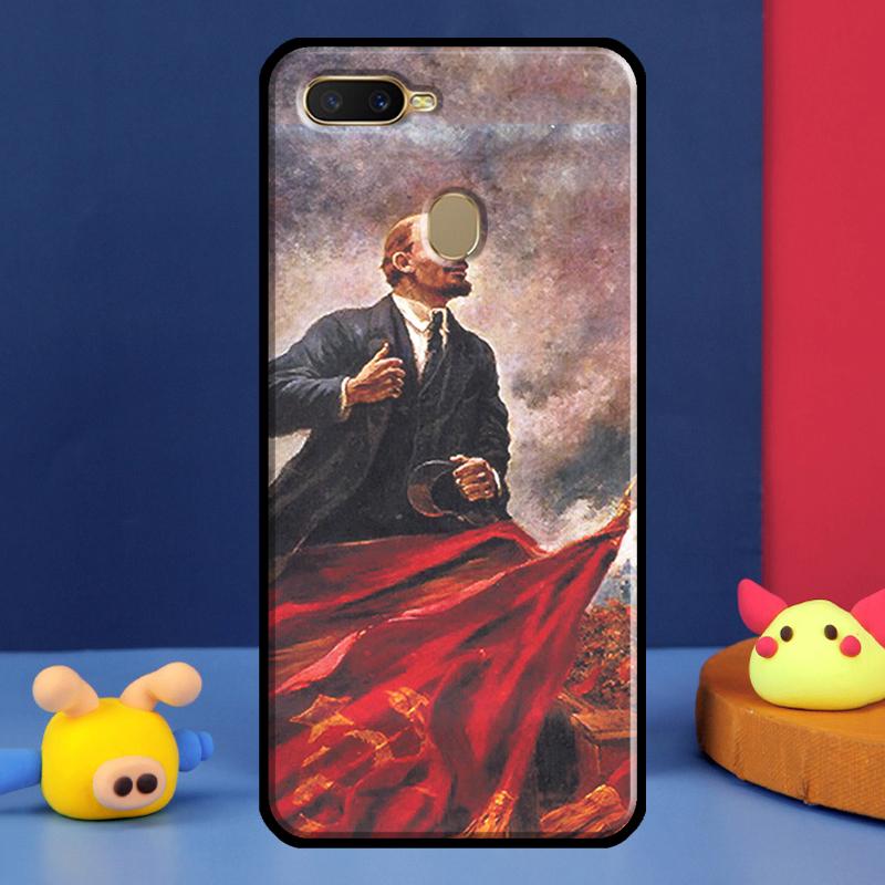 Чехол Флаг Советского Союза Ленин Для Oppo A98 A78 A58 A15 A16 A17 A5 A9 A91 A52 A72 A76 A96 A74 A94 A54 S A57 A77