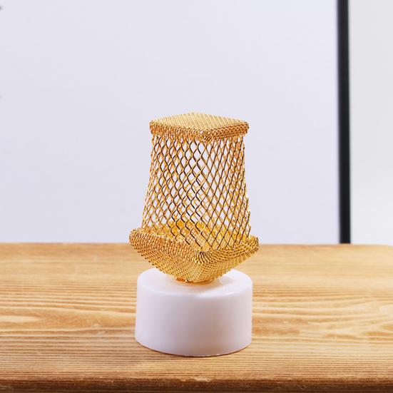 Звезда Луна железная художественная сетка подсвечник свеча лампа в деревенском стиле форма для дисплея Рамадан Ид Мубарак праздничное украшение