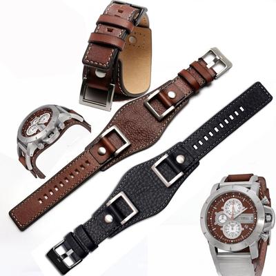 Классический ремешок для часов Fossil JR1157 из натуральной кожи 24 мм Мужской ремешок для часов Кожаный браслет в стиле ретро