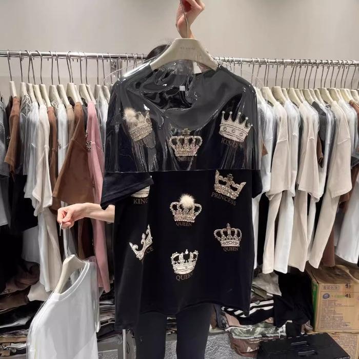 Women's Fashion Casual Summer Spring 1/2 Sleeves O-Neck Blouses & Shirts