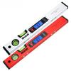 Digital Magnetic Level 360 Degree Protractor Angle Finder Aluminum 400mm Electronic Inclinometer Ruler with LED Display