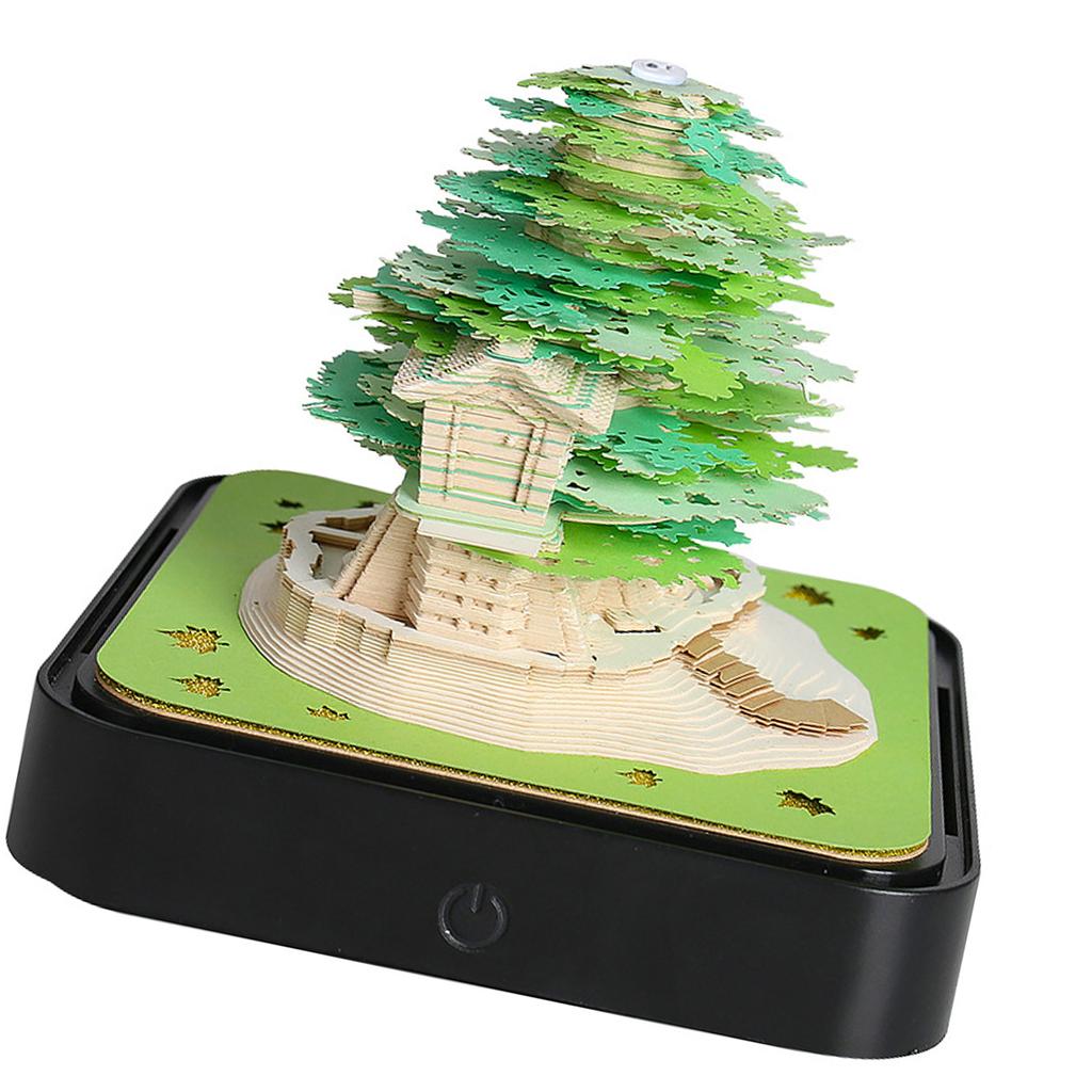 2025 3D Бумажный Календарь Скульптура Разрывной Настольный Календарь Блокнот Настольный Орнамент Разрывной Блокнот Часы Календарь