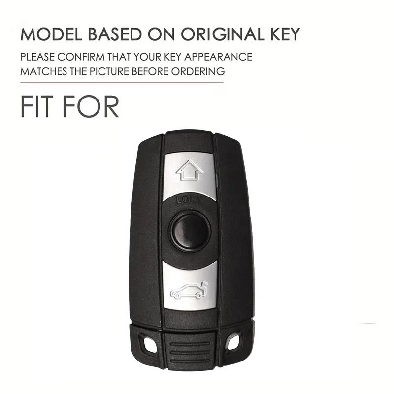 DECW8 Zinc Alloy Car Key Case Cover Shell For BMW E60 E61 E70 E81 E87 E90 E91 E92 X1 X5 X3 1 3 5 6 Series Z4 Auto Keychain Accessories