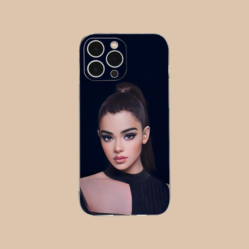 Hailee Steinfeld Clear TPU Mobile Case for iPhone 17 16 15 14 13 12 11 X XR XS Air Pro Max Plus Mini Colorful Cover