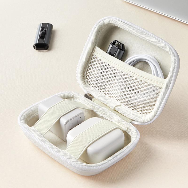 Mini Electronic Organizer Case Portable Shockproof Protective Storage Bag for Headphone, USB Cable, Charger, Digital Products