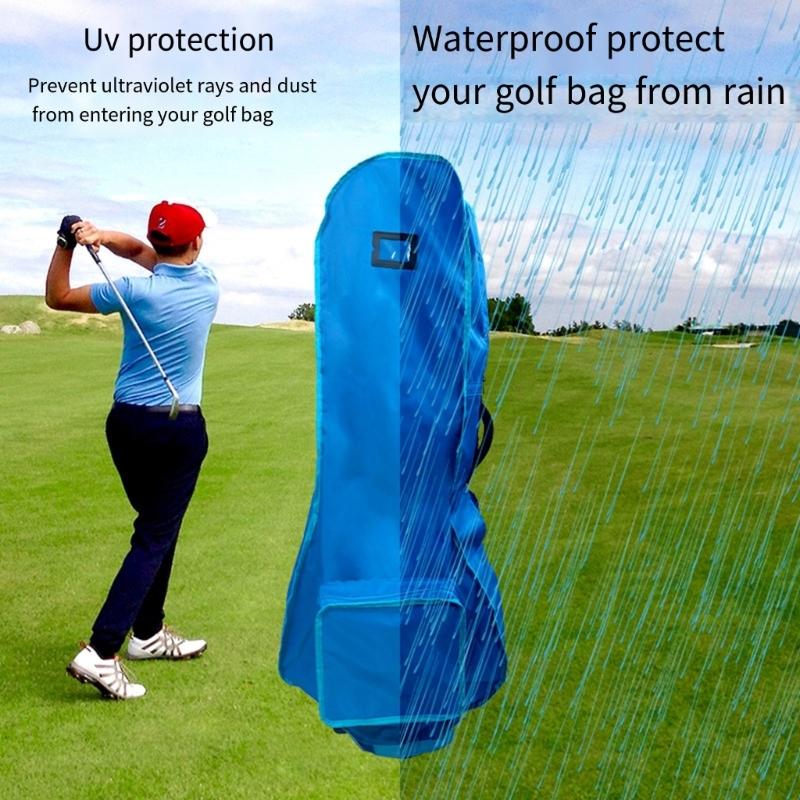 Light Weight Foldable Golf Bag Rain Cover Waterproof Golf Bag Protector Rain Cape Golf Accessories For Men Women Golfer
