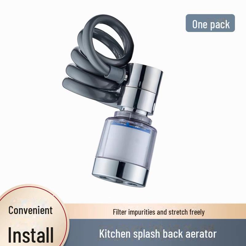 Universal Kitchen Sink Faucet Extender - Rotatable, Pressurized, Splash-Proof Water Spout
