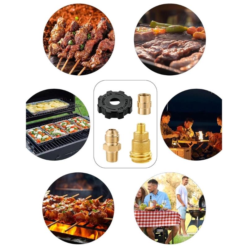 Комплект латунных фитингов 3/8 дюйма развальцовочная муфта 1/4 резьба соединение гидравлической системы для газовых приборов, работающих на пропане