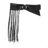 Women Punk Waist Belt PU Leather Dresses Tassel for Dancing Events Sweaters