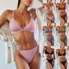 Women's Fashion Sexy Solid Color Split Bikini Swimsuit