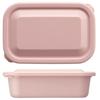 Skater Storage Container Smoke Pink S 580ml with Fluffy Lid Food Lunch Case Made in Japan LFP6-A