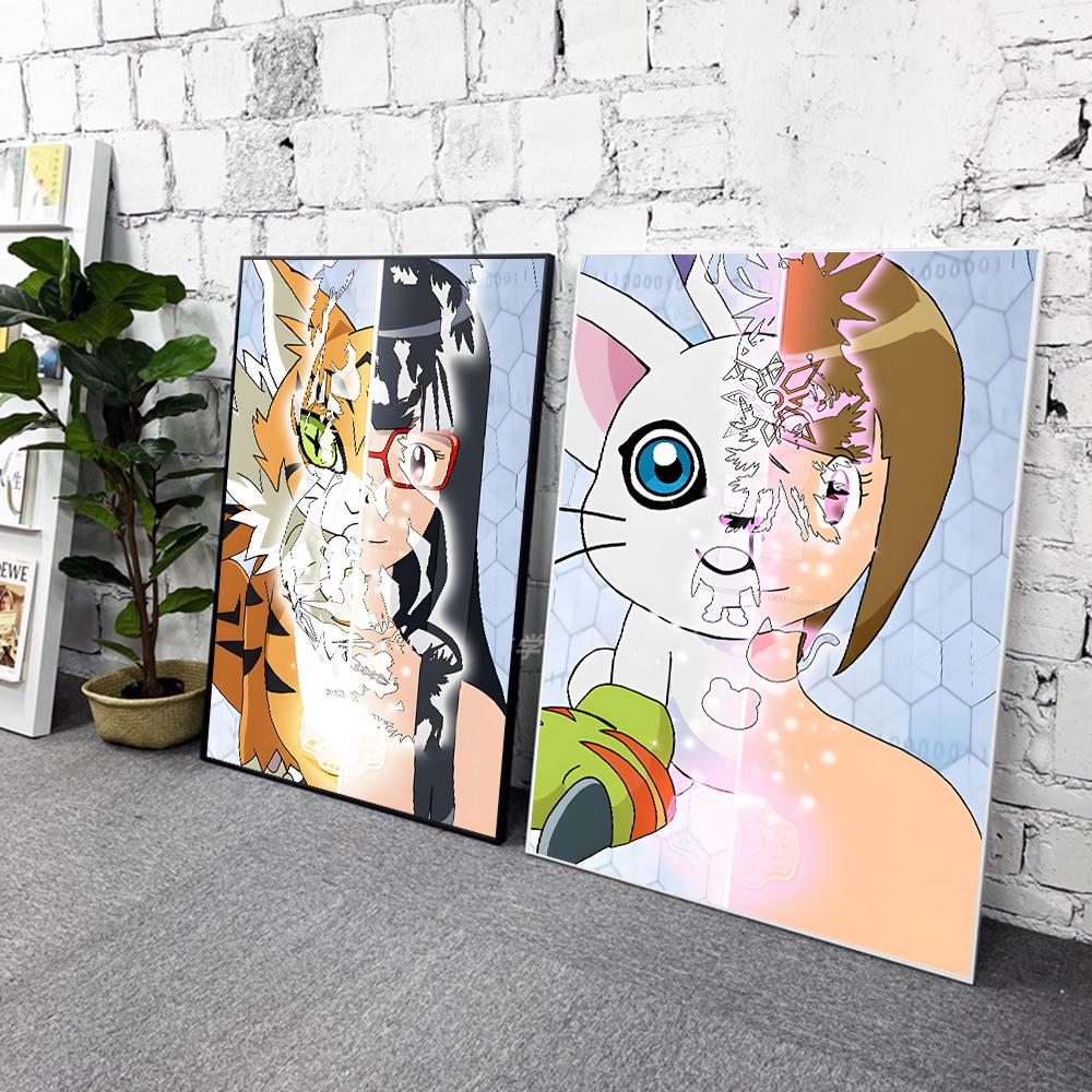 Аниме Digimon холст плакат персонаж мультфильма современный дом настенная живопись печать фотографии Спальня Декор в гостиную росписи подарок