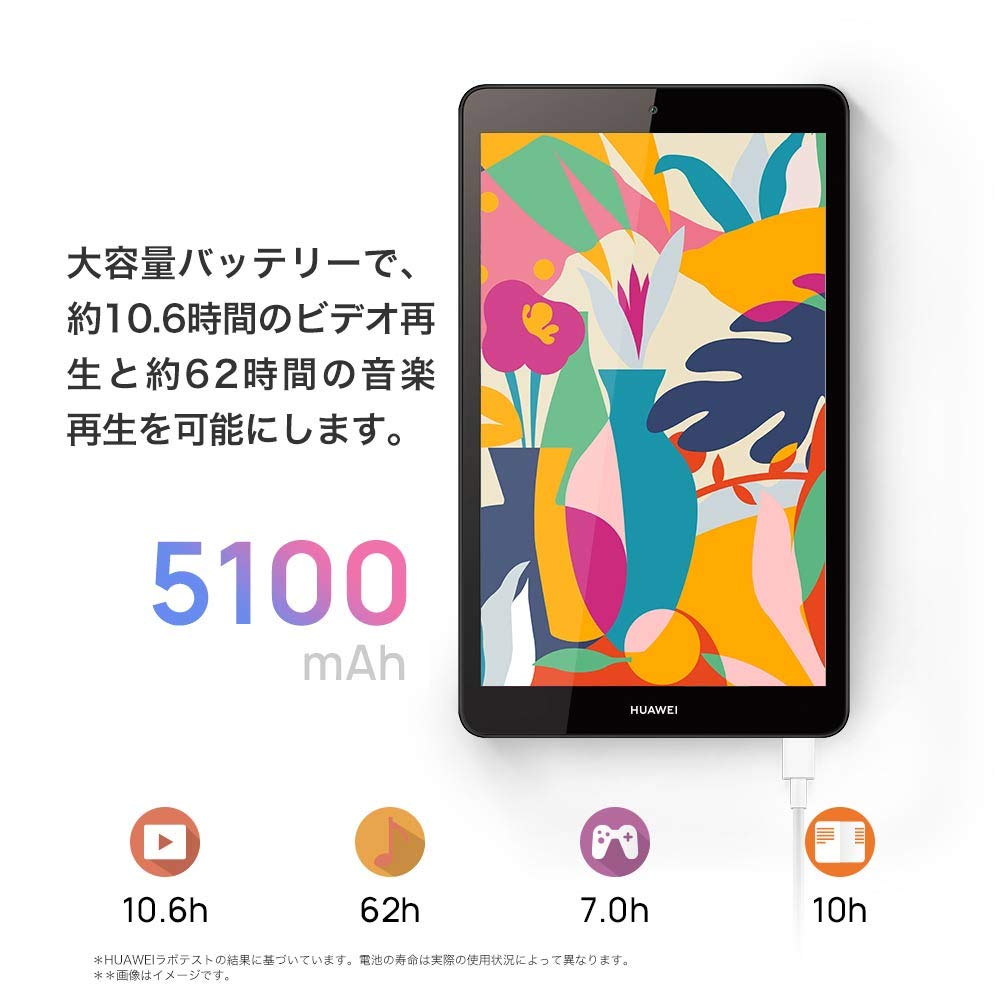 Huawei Планшет MediaPad M5 lite 8 дюймов LTE модель Space Gray авторизованный дистрибьютор 8.0 RAM4GB/ROM64GB [японский продукт]