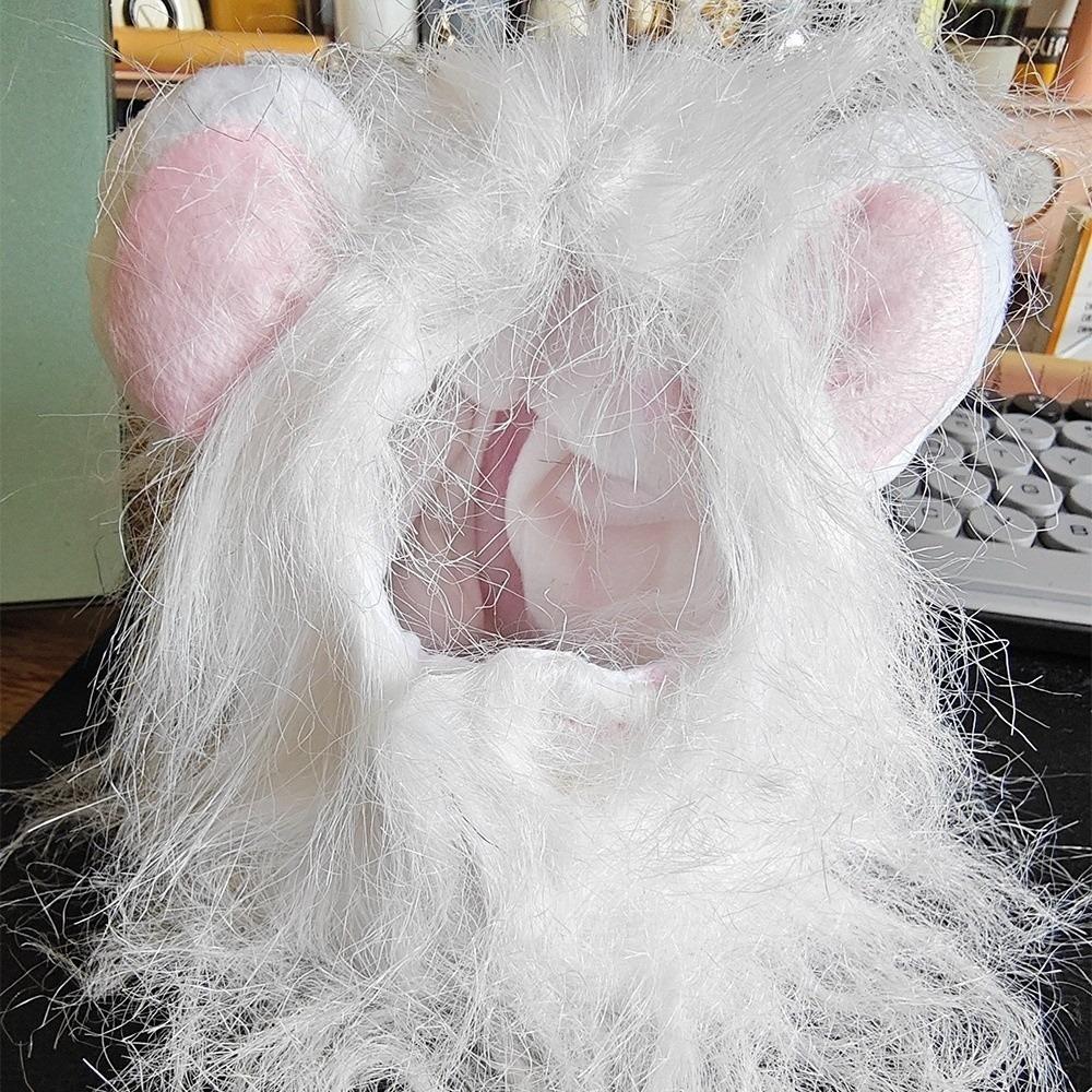 Breathable Lion Mane Wig Cap Hat Fluffy Pet Costume Comfortable Fit Dog Cat Wig Hat Cosplay